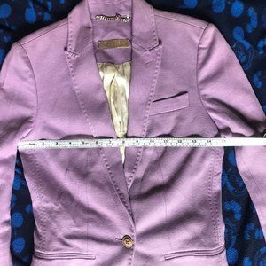 Massimo Dutti Lavender/Purple Cotton (Denim-like) Blazer with Inner Pocket S 4
